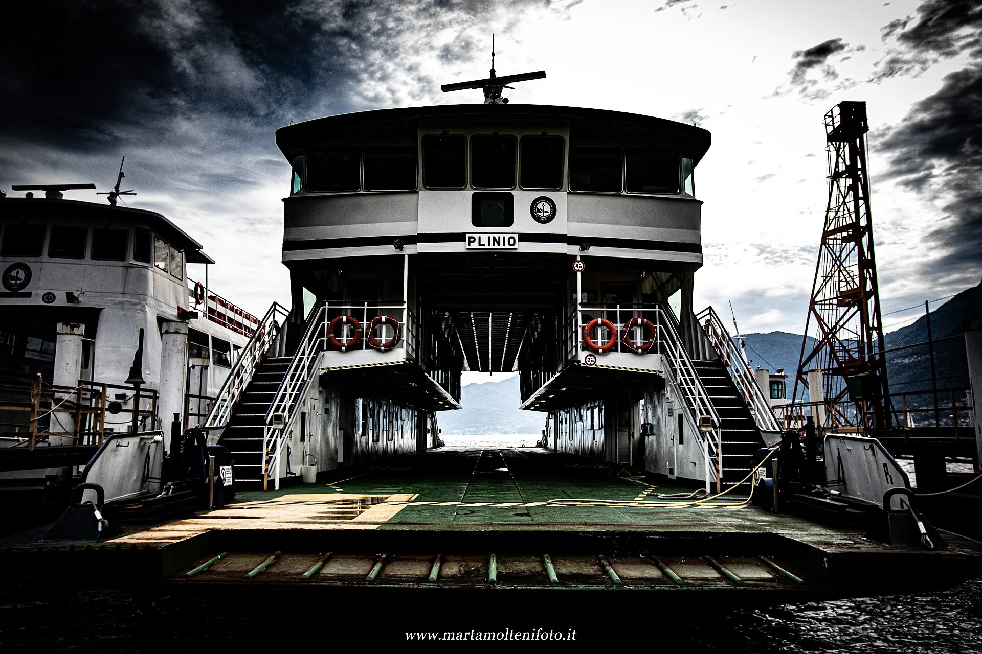 A classic Lake Como ferry — the historic Plinio, the way most travellers hop between Varenna, Bellagio, Menaggio and Tremezzo.