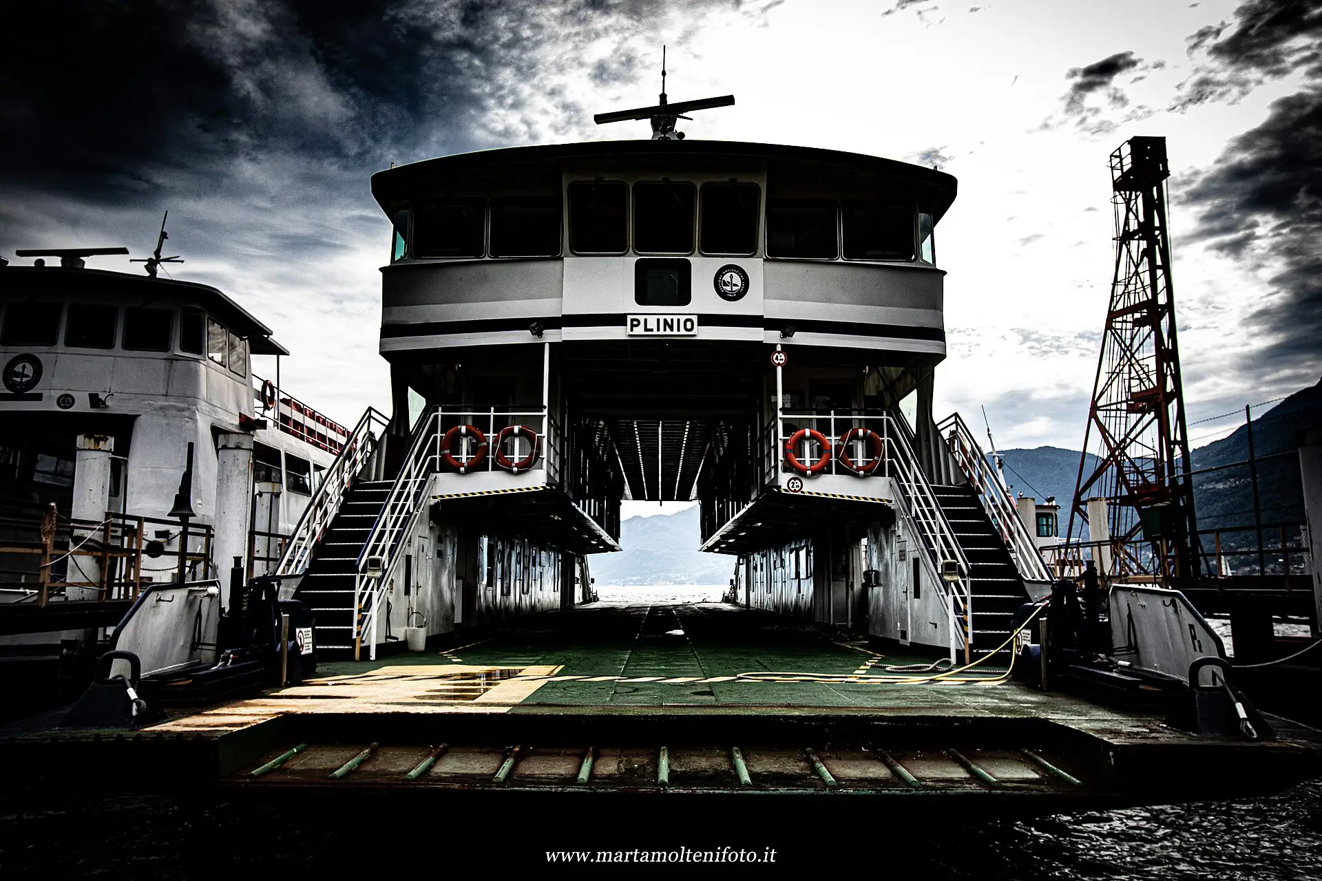 A classic Lake Como ferry — the historic Plinio, the way most travellers hop between Varenna, Bellagio, Menaggio and Tremezzo.